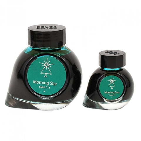 Colorverse Morning Star - Turquoise - Fountain Pen Ink 11 Spaceward Series, Season 1, 65ml - 15ml - 2 Bottle Set, Dye-Based, Nontoxic, Made In Korea