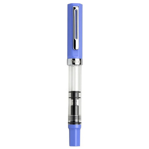 Twsbi Eco Pastel Blue Fountain Ink Pen, Piston Filling Mechanism, Plastic Body, Metal Clip, Steel Nib, High Capacity Filler Can Hold Upto 1.7ml Of Ink, Screw-on Cap Mechanism.