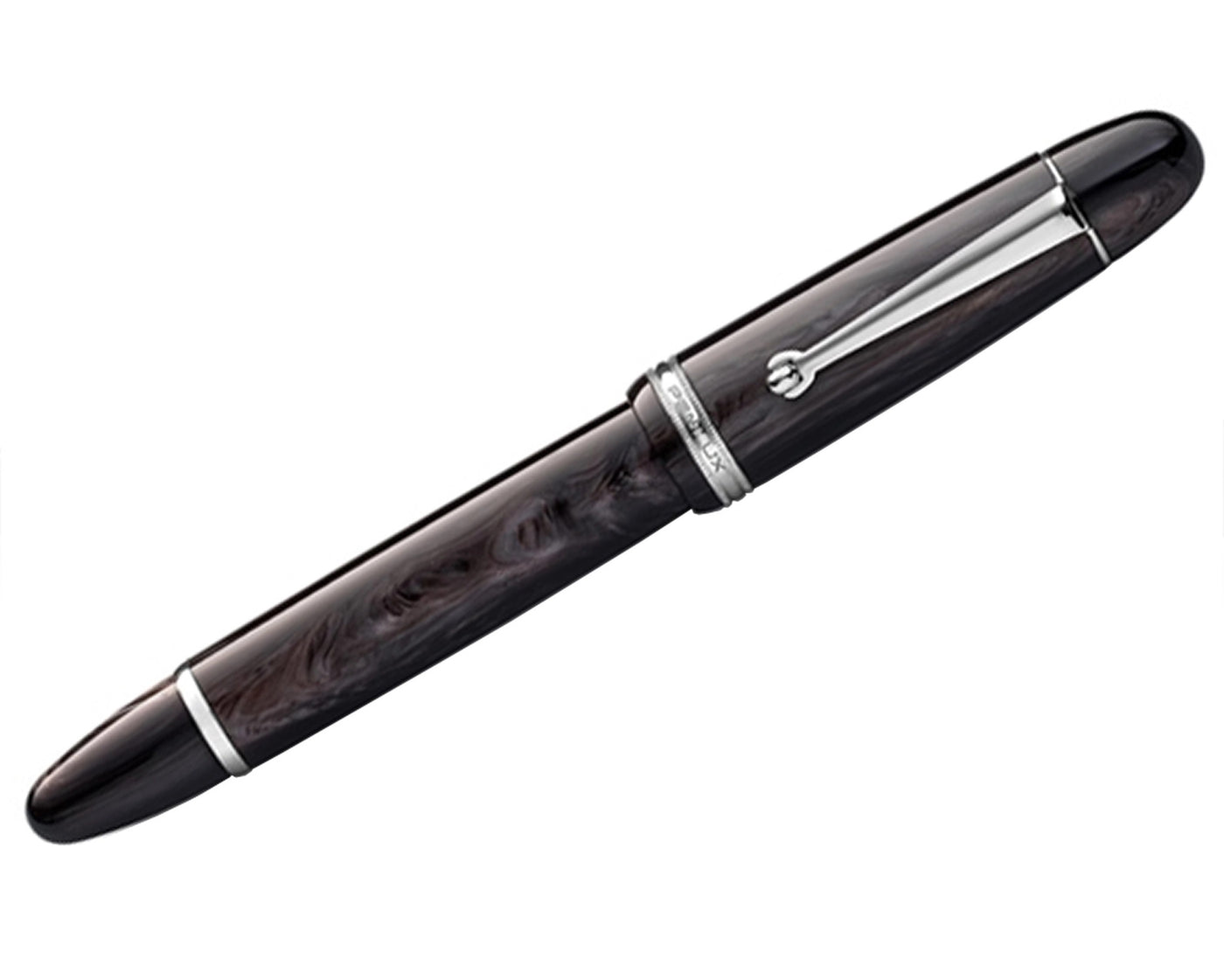 Penlux Masterpiece Grande Fountain Ink Pen| Black Wave Body | Piston Filling | Oversize Pen with No. 6 Jowo Nibs