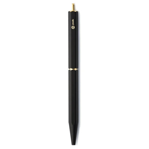 Ystudio | Ballpoint Pen | Classic Revolve Portable Brassing Black