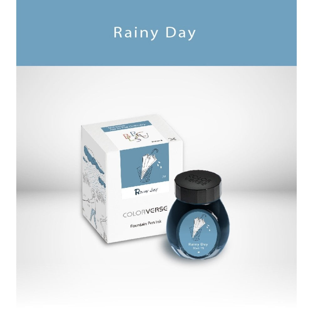 Colorverse, Ink Bottle - Joy In The Ordinary Earth Edition Rainy Day (30ml)- Made In Korea