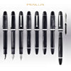 Penlux Masterpiece Grande Fountain Ink Pen| Black Wave Body | Piston Filling | Oversize Pen with No. 6 Jowo Nibs