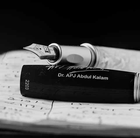 Dr APJ Abdul Kalam Signature Edition Fountain Ink Pen  | Acrylic Body | Matt Nickle Trims | Made In India