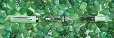 Twsbi Eco Jade Broad Fountain Ink Pen, Piston Filling Mechanism, Plastic Body, Metal Clip, Steel Nib, High Capacity Filler Can Hold Upto 1.7ml Of Ink, Screw-on Cap Mechanism.