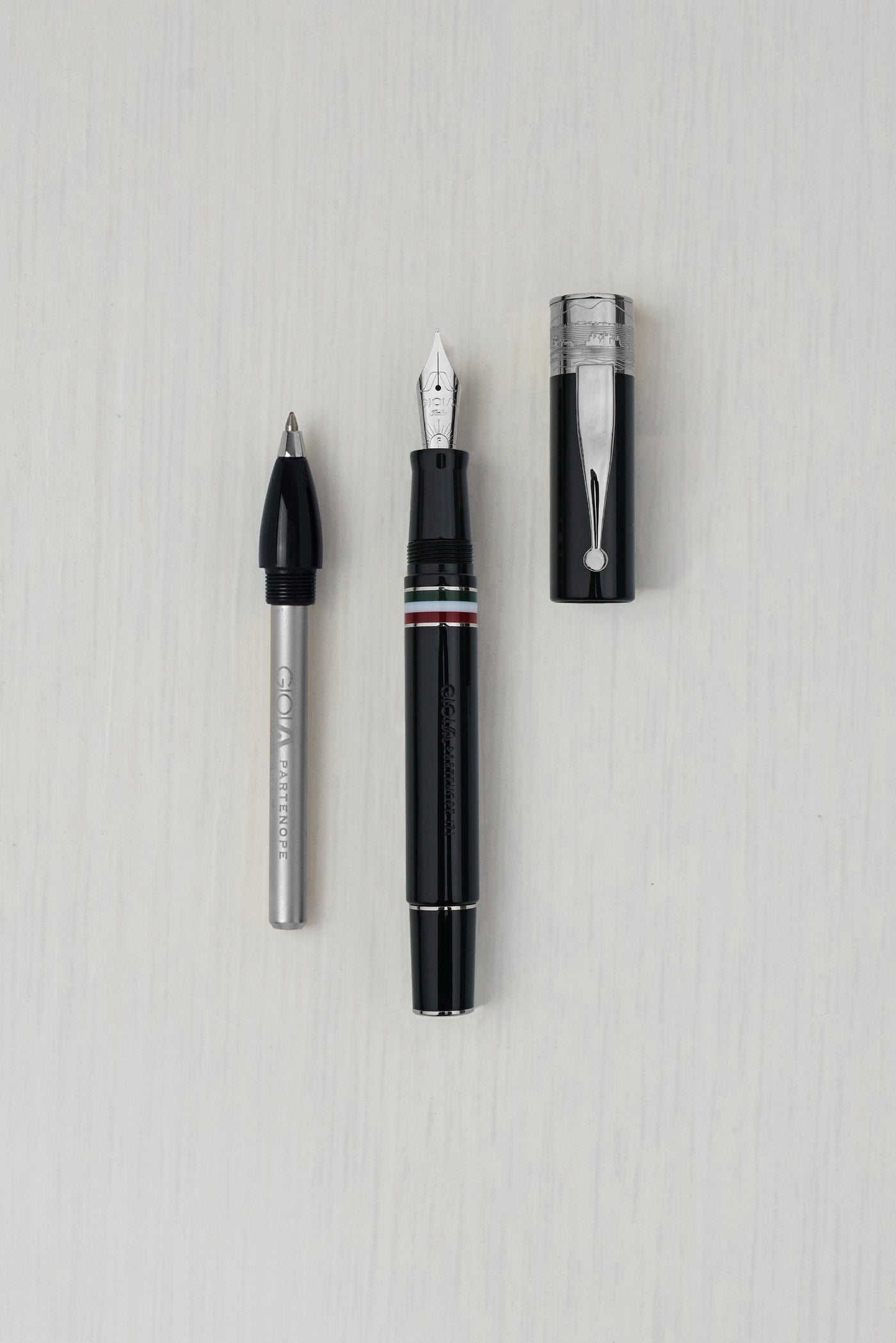 Gioia | Fountain Pen & Rollerball Pen | Partenope | Black RT