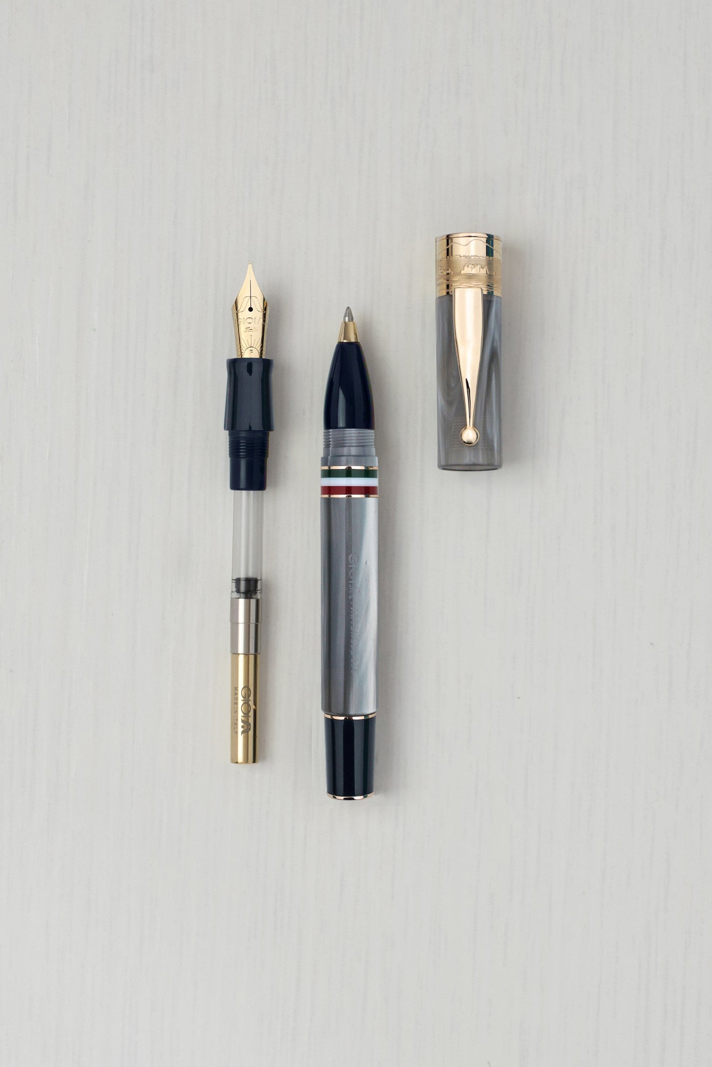 GIOIA | Fountain Pen & Rollerball Pen | Partenope | Madreperla Pearl GT